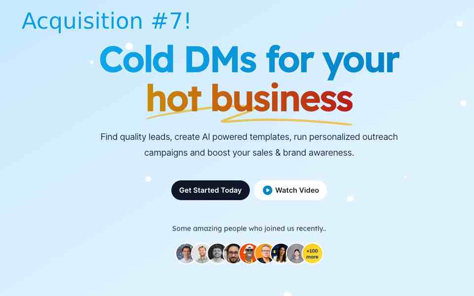 Acquisition #7 - Cold DM