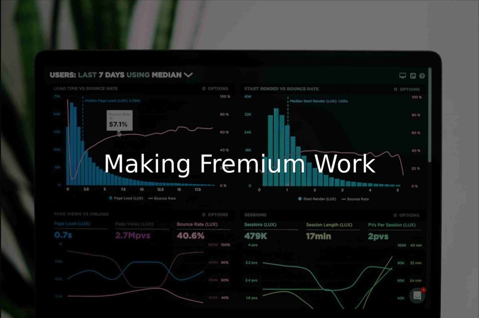 Making freemium work